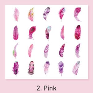 feather fantasy series pvc feather stickers sku 2