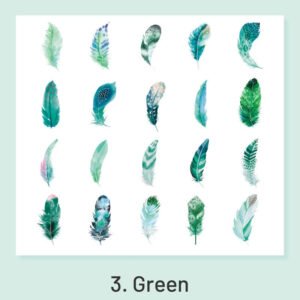feather fantasy series pvc feather stickers sku 3
