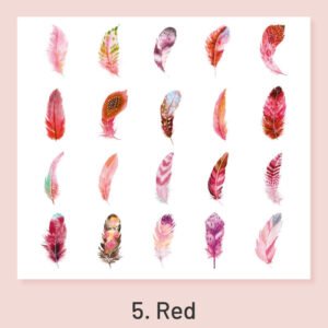feather fantasy series pvc feather stickers sku 5