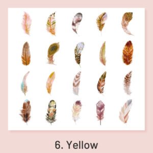 feather fantasy series pvc feather stickers sku 6