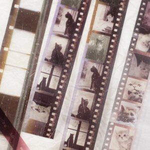 Film Clear Transparent Tape Set (10 rolls) - Scenery, Winter, Autumn, Cat