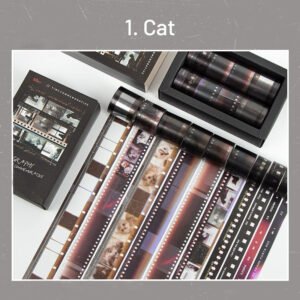 film pet tape set 10 rolls scenery winter autumn cat sku 1