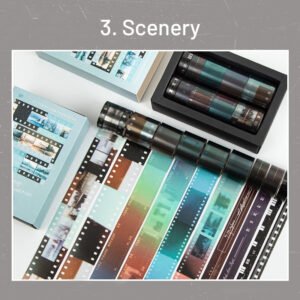 film pet tape set 10 rolls scenery winter autumn cat sku 3