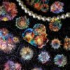 Fireworks Holographic Hot Stamping Clear Transparent Stickers