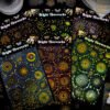 Fireworks Series Holographic Hot Stamping Clear Transparent Sticker Sheet