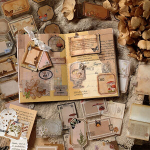 Floating Clouds in the Human World Series Vintage Decorative Sticker Book floating clouds in the human world series vintage decorative sticker book b