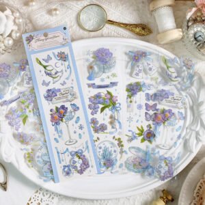 Floating Flower Shadow Series Long Strip Floral Stickers floating flower shadow series long strip floral stickers b2