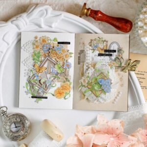 Floating Flower Shadow Series Long Strip Floral Stickers floating flower shadow series long strip floral stickers b4