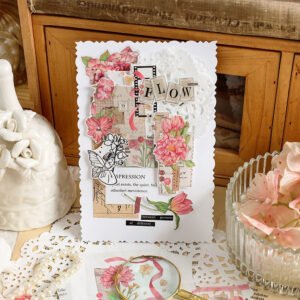 Floating Flower Shadow Series Long Strip Floral Stickers floating flower shadow series long strip floral stickers b6