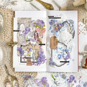Floating Flower Shadow Series Long Strip Floral Stickers floating flower shadow series long strip floral stickers b7