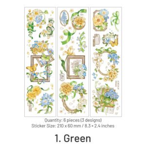 Floating Flower Shadow Series Long Strip Floral Stickers floating flower shadow series long strip floral stickers sku 1