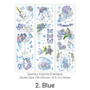 Floating Flower Shadow Series Long Strip Floral Stickers floating flower shadow series long strip floral stickers sku 2