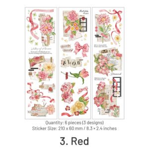 Floating Flower Shadow Series Long Strip Floral Stickers floating flower shadow series long strip floral stickers sku 3