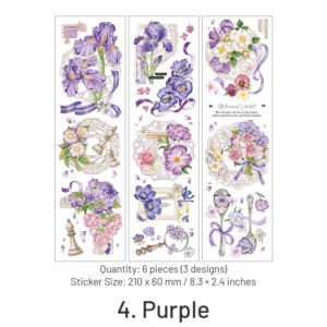 Floating Flower Shadow Series Long Strip Floral Stickers floating flower shadow series long strip floral stickers sku 4