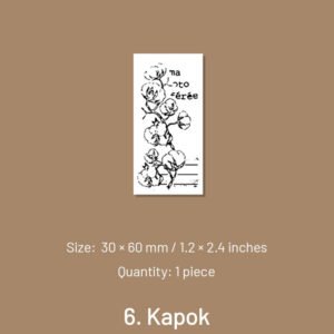 flora wooden rubber stamp daisy baby s breath sku 6