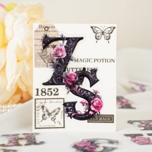 Floral Alphabet Decorative Tape floral alphabet decorative tape3