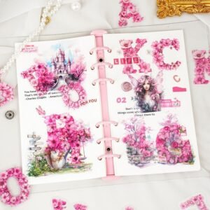 Floral Alphabet Decorative Tape floral alphabet decorative tape4