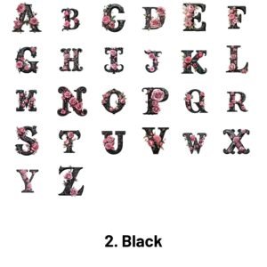 Floral Alphabet Decorative Tape floral alphabet decorative tape6