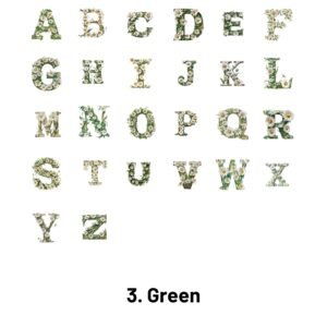Floral Alphabet Decorative Tape floral alphabet decorative tape7