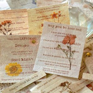 Floral Artistic English Text Strip Scrapbook Paper Book floral artistic english text strip scrapbook paper book b6