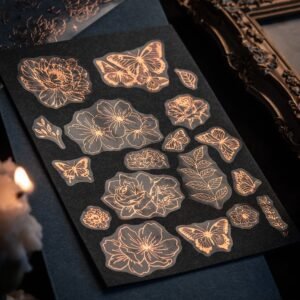 floral hot stamping decorative tape3