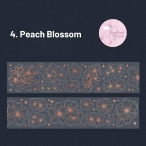 floral hot stamping decorative tape9