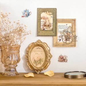 Floral Clear Transparent Stickers - Window, Coffee, Key, Vase, Bear, Girl, Wreath floral pet stickers window coffee key vase bear girl wreath b4