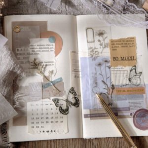 floral plant vintage tracing paper paper pad b