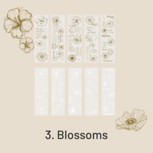 floral plant vintage tracing paper paper pad sku 3