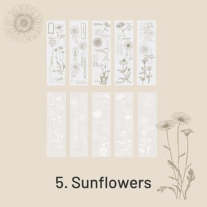 floral plant vintage tracing paper paper pad sku 5