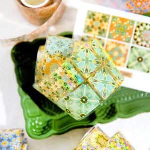 floral tile pattern collection decorative pet tape c