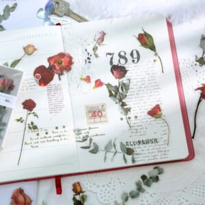 Florescence Vendor Creative Boxed Clear Transparent Flower Stickers florescence vendor creative boxed pet flower stickers b4