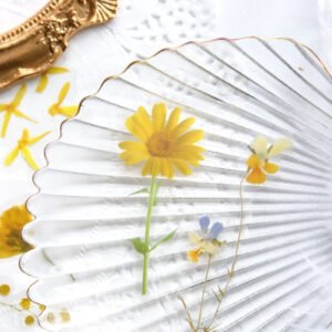 Florescence Vendor Creative Boxed Clear Transparent Flower Stickers florescence vendor creative boxed pet flower stickers c