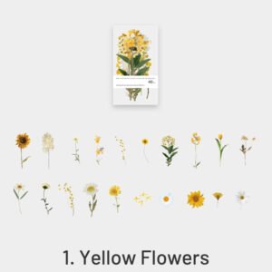 Florescence Vendor Creative Boxed Clear Transparent Flower Stickers florescence vendor creative boxed pet flower stickers sku 1