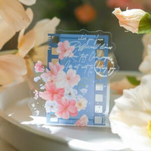 flower and film pet decorative sticker b2