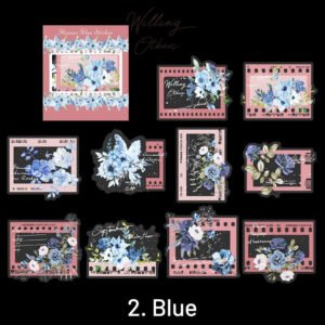 flower and film pet decorative sticker sku 2