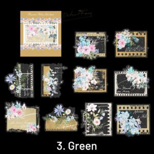 flower and film pet decorative sticker sku 3