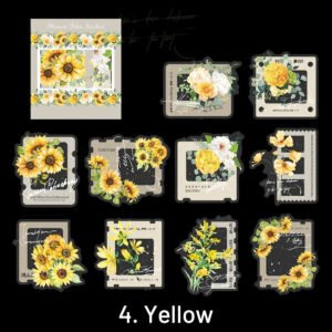flower and film pet decorative sticker sku 4