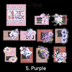 flower and film pet decorative sticker sku 5