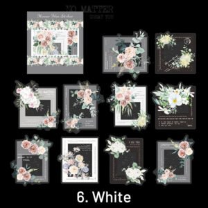 flower and film pet decorative sticker sku 6
