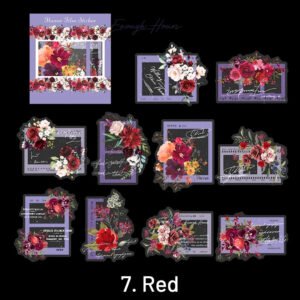 flower and film pet decorative sticker sku 7