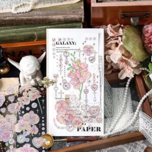 flower and plant holographic pet decorative sticker b5