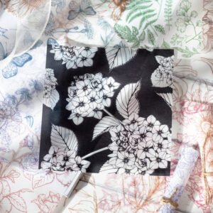 flower and plant sulphuric acid paper background paper c