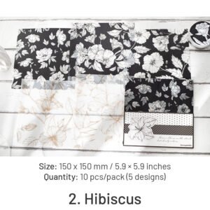flower and plant sulphuric acid paper background paper sku 2