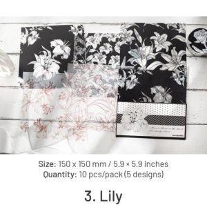 flower and plant sulphuric acid paper background paper sku 3