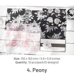 flower and plant sulphuric acid paper background paper sku 4