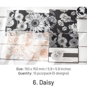 flower and plant sulphuric acid paper background paper sku 6