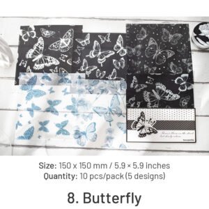 flower and plant sulphuric acid paper background paper sku 8