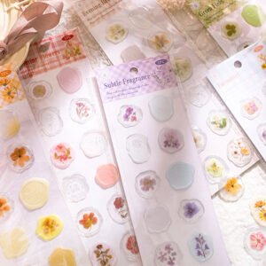 Flower and Plant Wax Seal Dripping Glue Stickers flower and plant wax seal dripping glue stickers a1