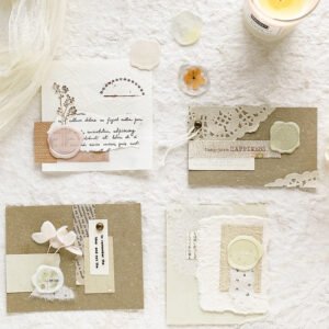 Flower and Plant Wax Seal Dripping Glue Stickers flower and plant wax seal dripping glue stickers b6